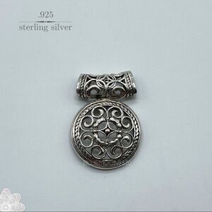 VINTAGE Pendant Oxidized Sterling Silver .925 Pendant